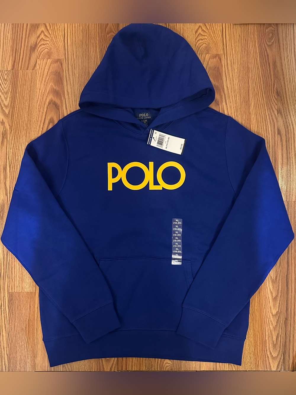Polo Ralph Lauren Boys Logo Fleece Hoodie, Size XL (18-20)